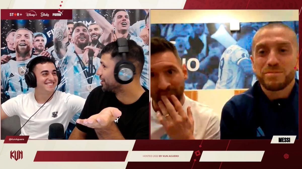 Messi se divirtió con el Kun Agüero en una charla de Twitch La Voz de