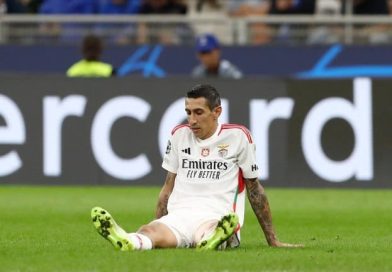 Di María salió lesionado en la derrota del Benfica ante Inter y preocupa en la Selección Argentina