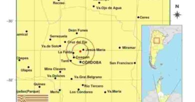 Un sismo de 4,6 grados sacudió la provincia de Córdoba