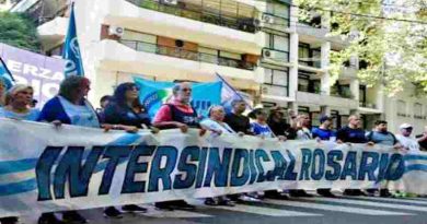 La Intersindical Rosario marcó fuerte la cancha contra la Reforma Laboral que propone Milei