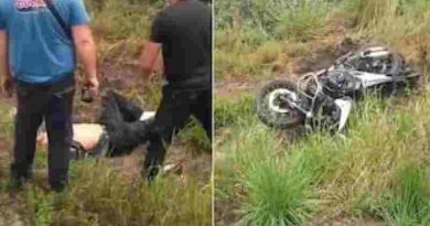 Chocó Marcos “El Chino” Maidana cuando conducía su moto a la altura de la Comuna de Hardy