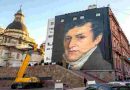 Quedó formalmente habilitado el nuevo mural de Belgrano de cara al Pasaje Juramento