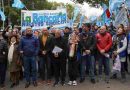 La Bancaria se movilizó este jueves a la Embajada de España por los atropellos del Banco Santander