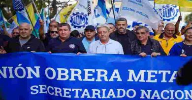 La UOM Rosario se moviliza contra la “destrucción planificada” de los derechos laborales