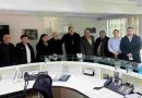 El Arzobispo de Rosario visitó el monumento a los estibadores y la Cooperativa Portuaria de Puerto General San Martín