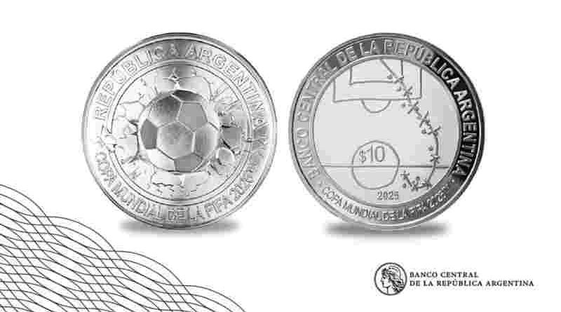 Banco Central lanza moneda FIFA 2026 y borra a Maradona del homenaje histórico