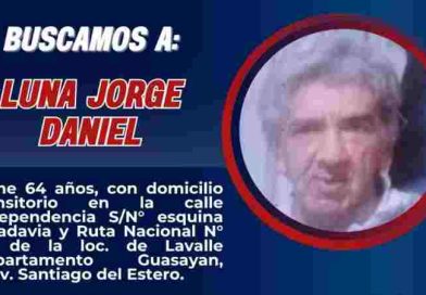 Se solicita información sobre el paradero de Jorge Daniel Luna