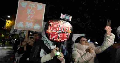 Japón: Takaichi enfrenta protestas y la embestida de China
