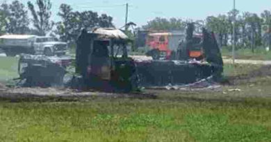Dos muertos en un violento choque frontal de dos camiones en Santa Fe