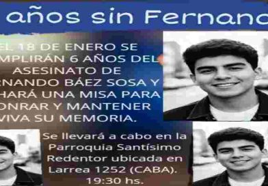 A seis años del asesinato de Fernando Báez Sosa, la  familia y los amigos organizaron una misa