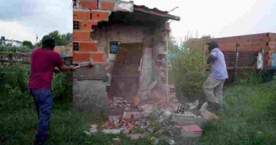 Derribaron en Rosario el búnker de venta de drogas número 104 en el marco de la Ley de Microtráfico