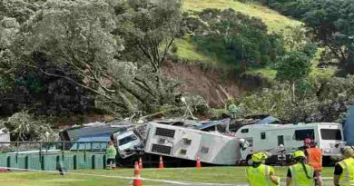 Nueva Zelanda: Por un deslizamiento de tierra en un camping hay personas desaparecidas