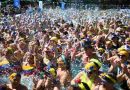 Un clásico del verano: 2.400 personas participaron de la tradicional clase de aquagym en el Balneario del Saladillo