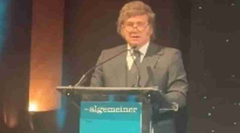 Milei fue distinguido en Nueva York y habló de la guerra: “Vamos a ganar”