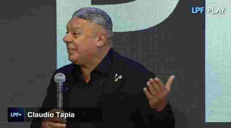 “Chiqui” Tapia, desafiante en la presentación de LPF Play: “Muchos van a transpirar como yo, pero de vergüenza”