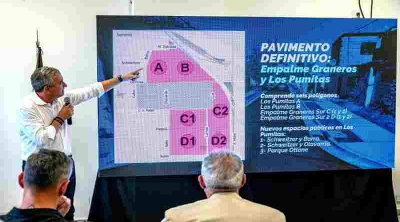 Javkin presentó ante vecinas y vecinos la obra de urbanización integral en Empalme Graneros y Los Pumitas