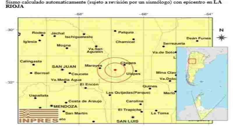 Pánico en La Rioja: se registró un sismo de 5 grados de magnitud