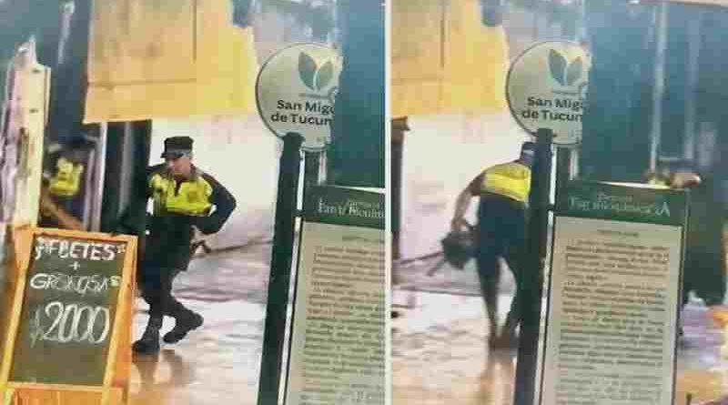 Tucumán: sancionaron a policías que jugaron a la pelota en la calle