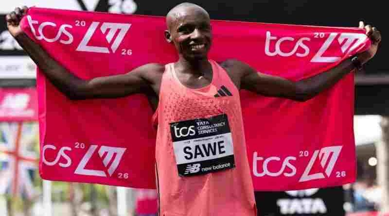 Sabastian Sawe rompió la barrera de las dos horas y batió el récord mundial de maratón