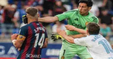 Escándalo en la Segunda Divición Española: piña y expulsión del arquero argentino Esteban Andrada