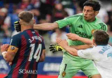 Escándalo en la Segunda Divición Española: piña y expulsión del arquero argentino Esteban Andrada