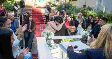 Nueve parejas dieron el “sí” en el Pasaje Luetich de Rosario