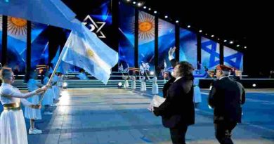 Milei cerró su visita en Israel participando del acto por el Día de la Independencia