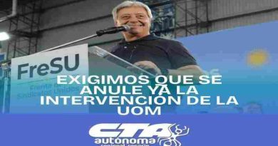 CTA Autónoma Rosario le brindó un fuerte respaldo a la UOM