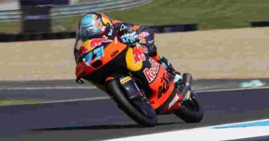 Perrone terminó 12° en el GP de Cataluña de Moto3