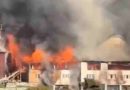 Se incendió un histórico hotel en Bariloche