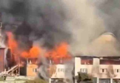Se incendió un histórico hotel en Bariloche