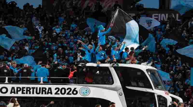 Belgrano festeja el primer título de su historia con una mega caravana por la circunvalación de Córdoba