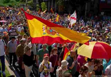 España: Una multitud copó las calles de Madrid para exigir la renuncia de Pedro Sánchez
