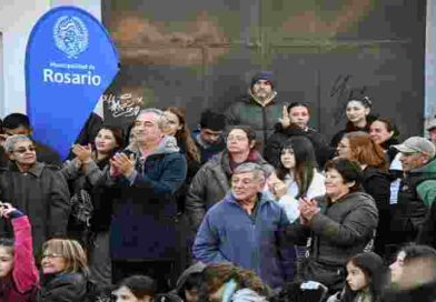Con gran convocatoria se inauguró la obra de pavimento definitivo en barrio La Guardia