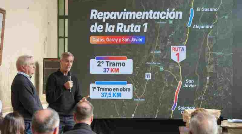Pullaro invierte en otro tramo clave de la Ruta 1: “Todos están mirando qué pasa en Santa Fe que hay obra pública”