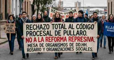 Fuertes críticas de organismos de DD.HH. y movimientos sociales al nuevo Código Procesal de Pullaro: “Nos retrotrae a épocas de terrorismo de Estado”
