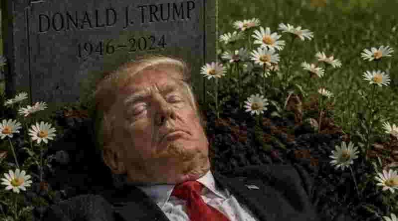 Reconocido actor de Star Wars publicó una foto de Trump en su tumba y lo tildaron de “enfermo”