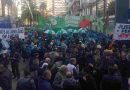 Nutrido acto de la Multisectorial Rosario en repudio a la presencia de Javier Milei en la ciudad