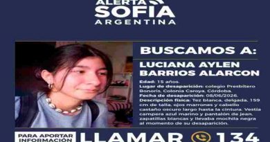 Colonia Caroya: buscan a Luciana Alarcón, una menor que “salió de la escuela y no volvió a entrar”