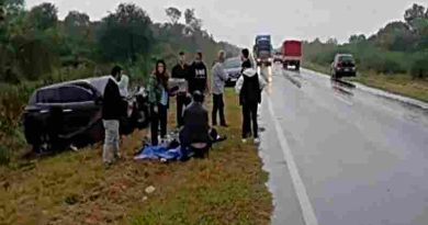 Saúl Salcedo, jugador de Newells, sufrió un accidente en la Ruta 11 a la altura de Resistencia, Chaco