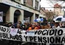 Masiva marcha de gremios rosarinos en Rosario en apoyo a los jubilados