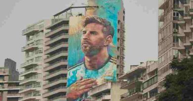 Rosario renovó el emblemático mural de Messi “De otra galaxia / De mi ciudad”