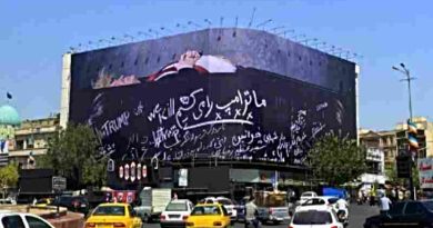 Irán: La paredes de Teherán aparecieron pintadas con un fuerte mensaje contra Trump