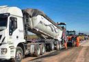 Para mejorar el acceso al Parque Industrial de Alvear, la provincia avanza con la pavimentación de calle Piedrabuena