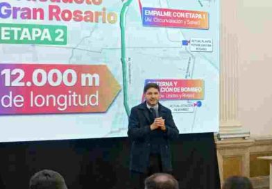 El gobierno provincial acelera la obra pública en Rosario mediante una inversión para ampliar el agua potable y el saneamiento