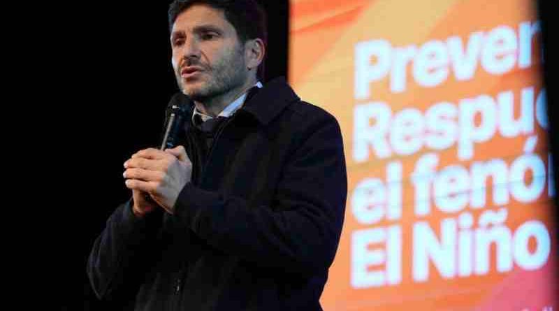 Pullaro presentó las obras y la inversión que realiza Santa Fe para reducir el impacto del Niño