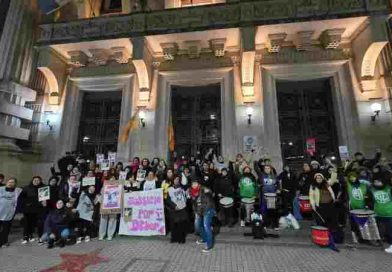 ATE Rosario movilizó contra los femicidios y transfemicidios