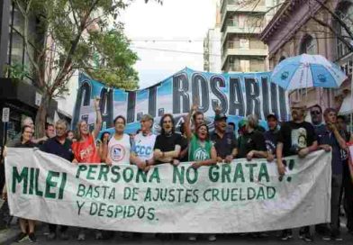 La CATT Rosario junto a organizaciones sociales repudian la visita de Milei a la ciudad 