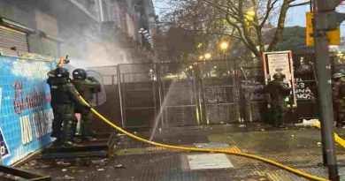 Incidentes frente al Congreso: detenidos durante la protesta contra la Ley de Propiedad Privada