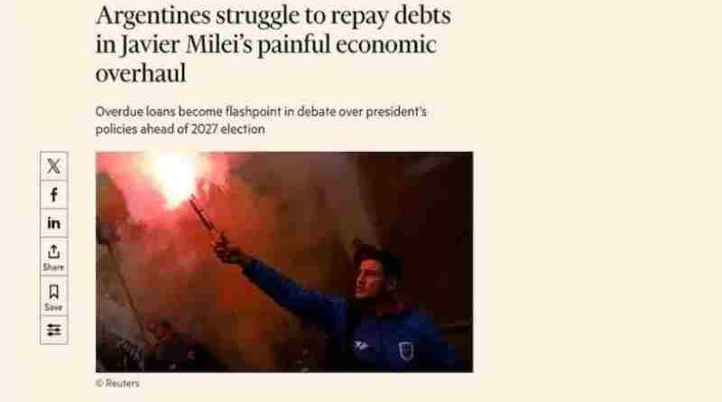 “Están luchando por pagar deudas”: Financial Times advirtió por la morosidad récord en Argentina